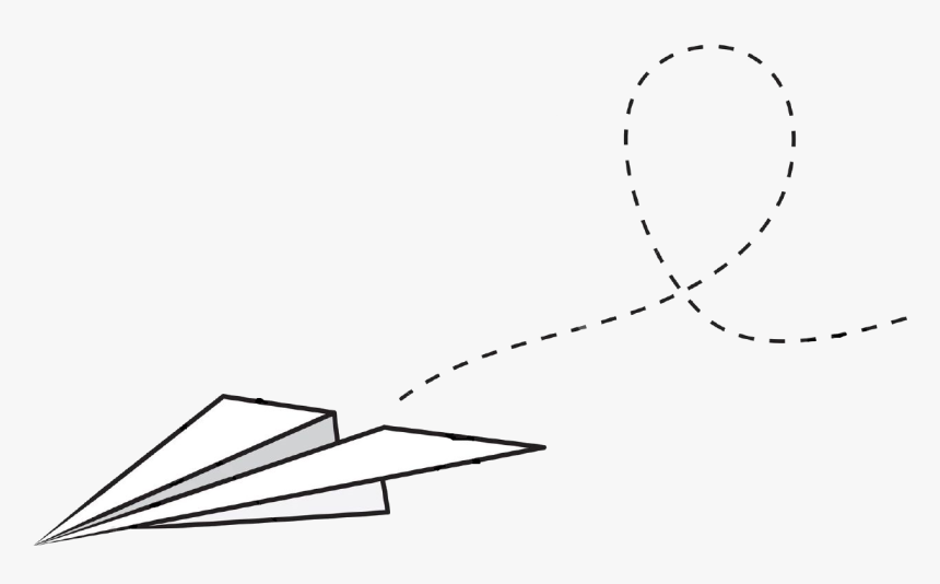 Airplane Paper Plane Clip Art - Paper Airplane Drawing Png, Transparent Png, Free Download