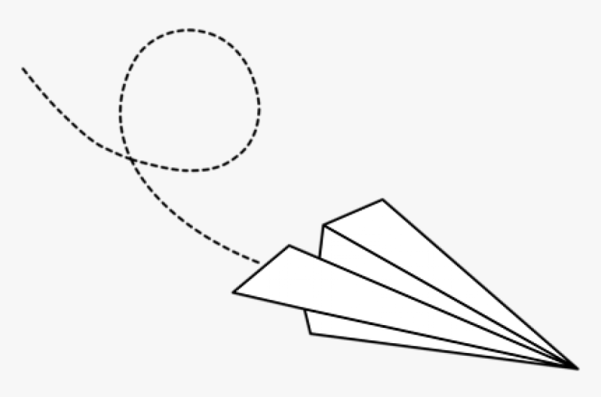 Paper Plane Clipart Png - Flying Paper Airplane Clipart, Transparent Png, Free Download