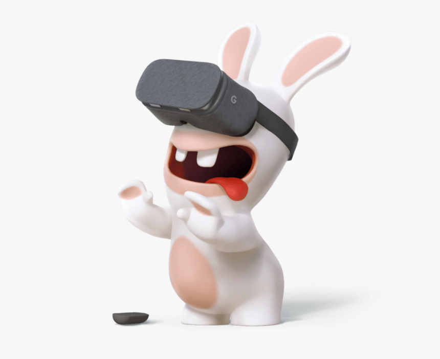 Rabbid With Vr Goggles - Rabbids Ubisoft Png, Transparent Png, Free Download