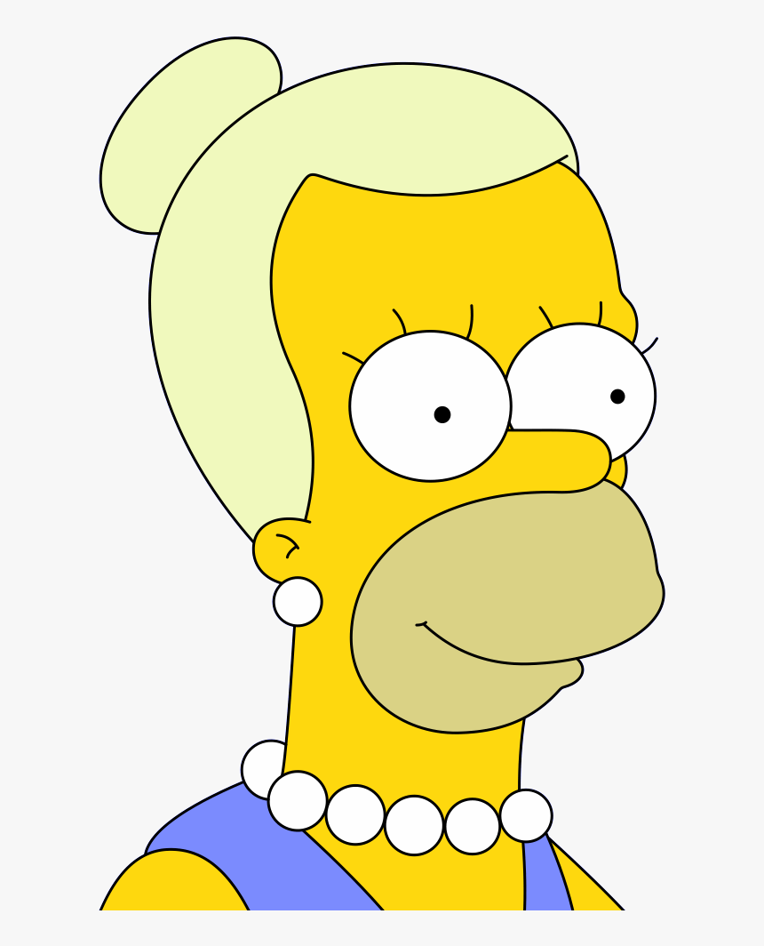 Homer Simpson Dressed As Woman, HD Png Download, Free Download