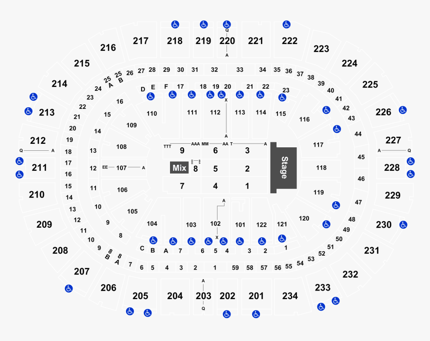 Arena Wwe Seating Chart