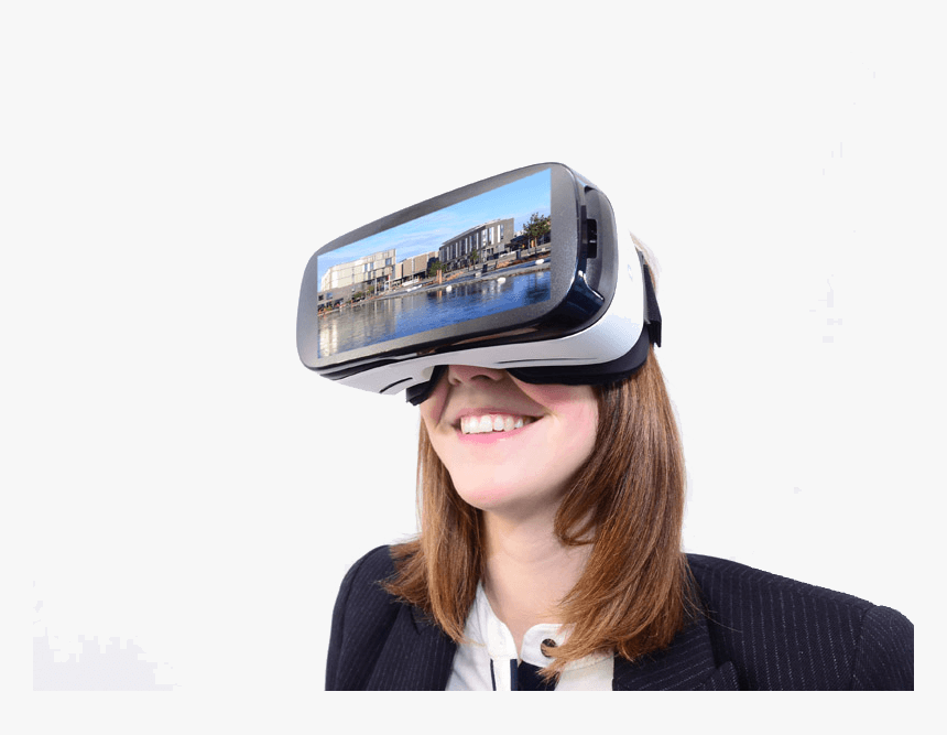 Woman Vr Headset Png, Transparent Png, Free Download