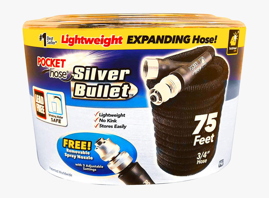 Pocket Hose Silver Bullet, HD Png Download, Free Download