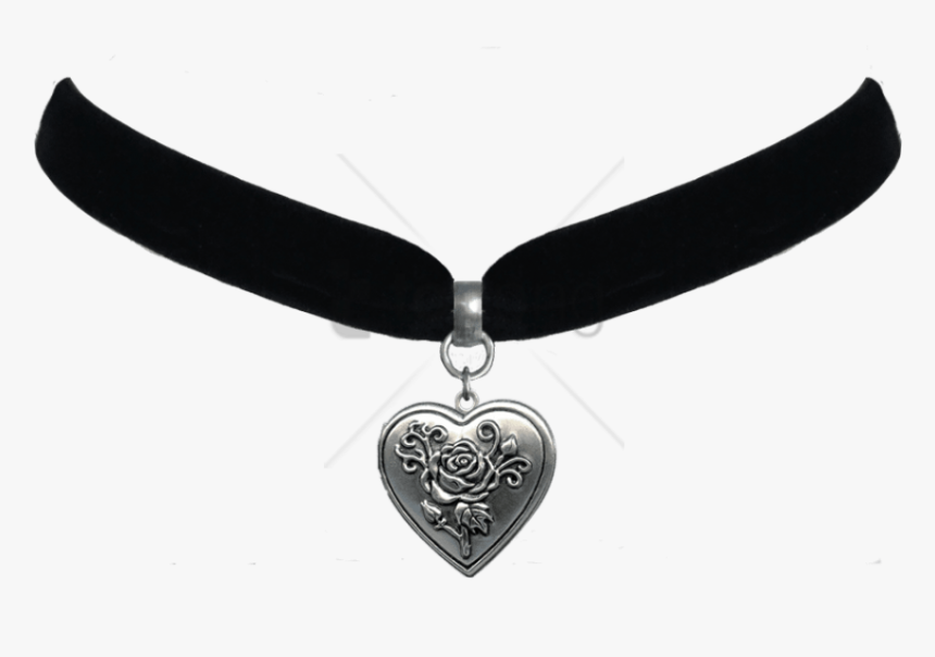 Choker - Transparent Background Black Necklace Png, Png Download, Free Download