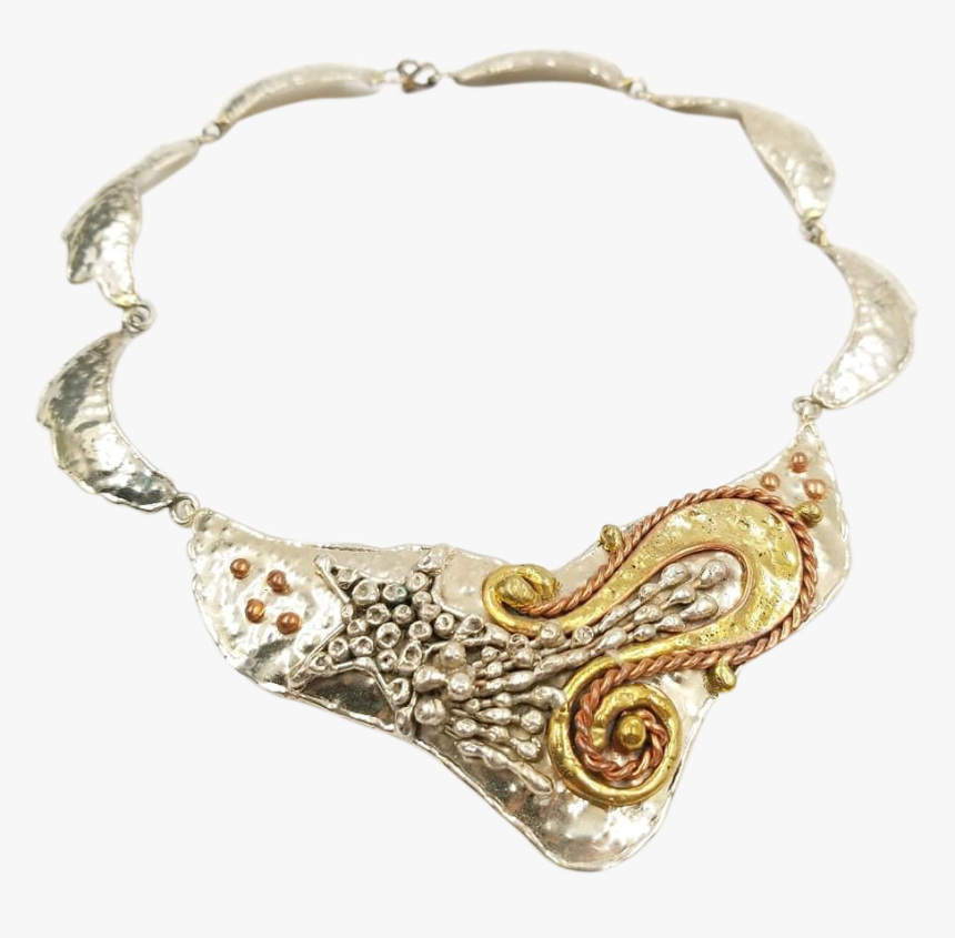 Vintage Mixed Metal Mexican Celestial Choker Shooting - Necklace, HD Png Download, Free Download