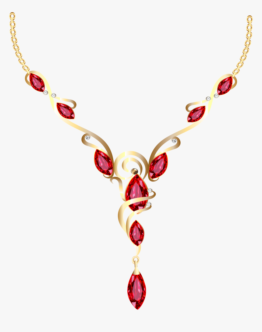 Necklace Jewellery Earring Clip Art - Transparent Background Gold Necklace Png, Png Download, Free Download