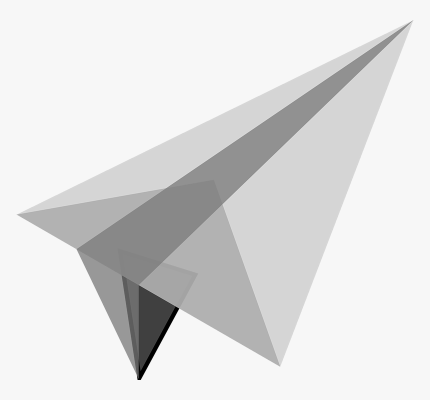 White Paper Plane Png Image - Origami Of Aeroplane Transparent, Png Download, Free Download