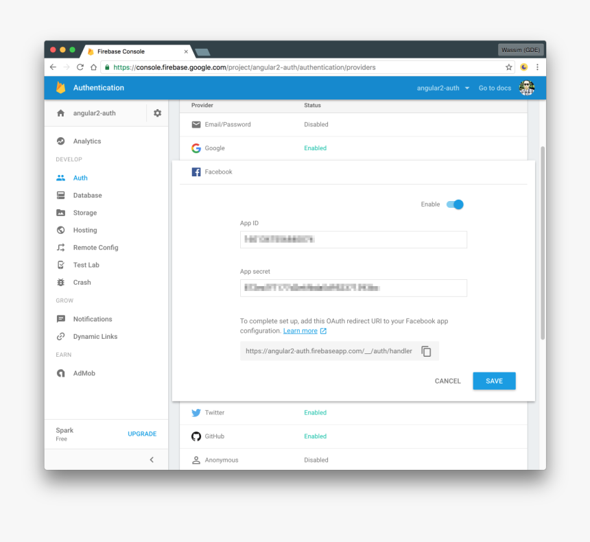 Firebase Authentication Change Auth Domain, HD Png Download, Free Download