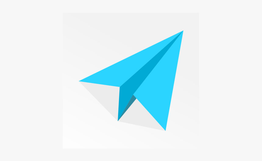 Turquoise,triangle,logo - Paper Plane Clip Art, HD Png Download, Free Download