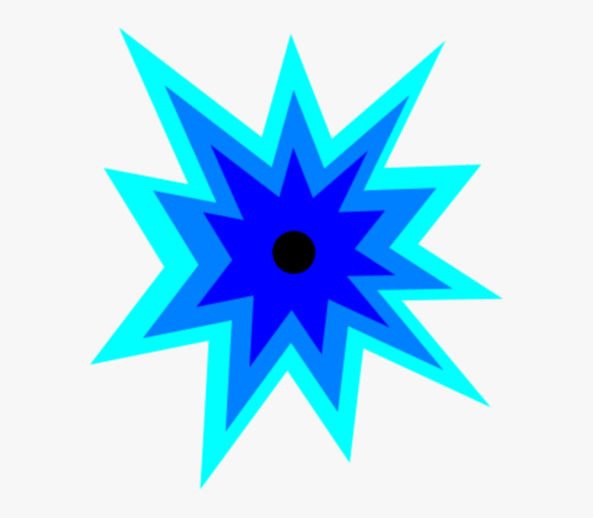 Blue Explosion Clipart, HD Png Download, Free Download