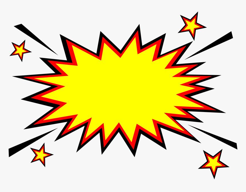 Clip Art Explosion Vector - Comic Book Explosion Transparent, HD Png Download, Free Download
