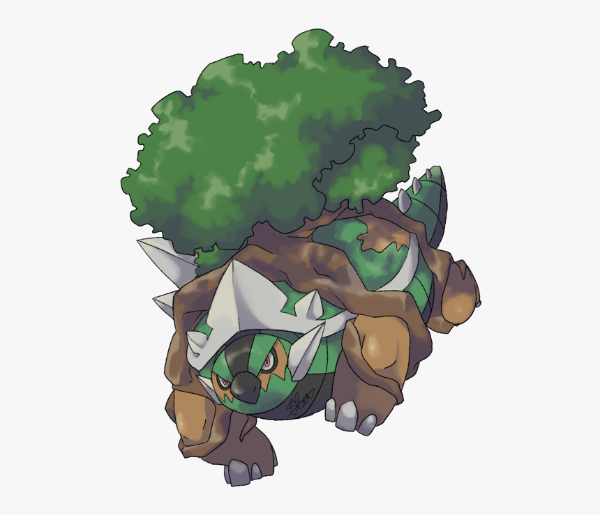 Mega Torterra By Kydeka- Pokemon Fakemon , Png Download - Torterra, Transparent Png, Free Download