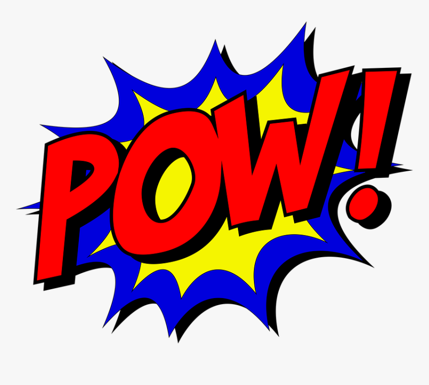 Pow, Comic, Comic Book, Fight, Explosion, Expletive - Pow Png, Transparent Png, Free Download