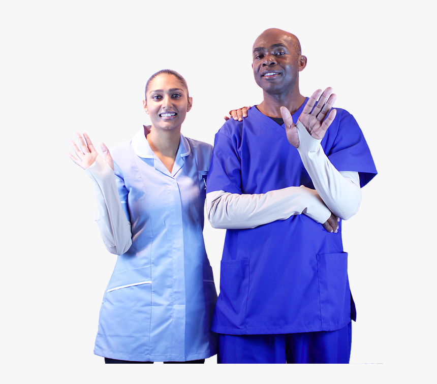 Nurses In Gipskins Ppe Sleeves - Gipskins, HD Png Download, Free Download