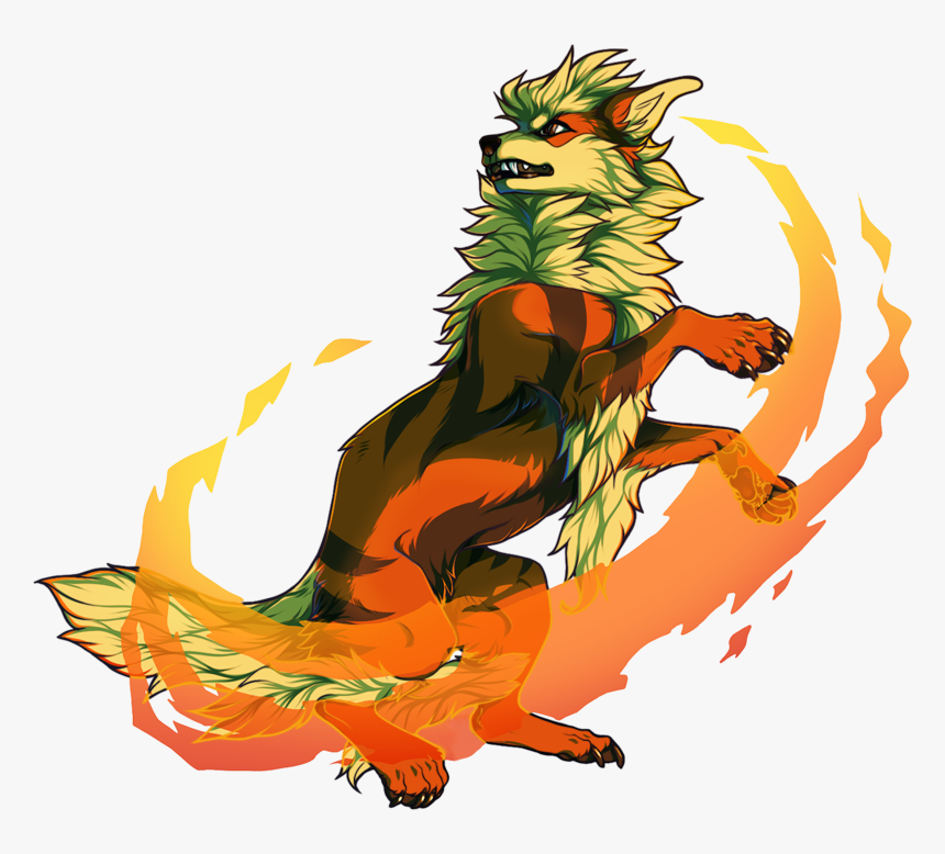 Pokemon Shiny Arcanine Is A Fictional Character Of - Arcanine Png, Transparent Png, Free Download