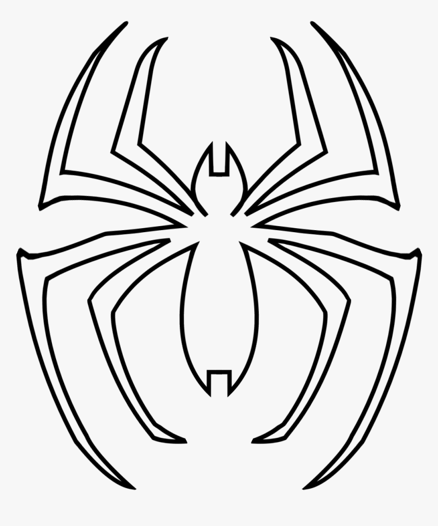 Spiderman Logo Coloring Pages, HD Png Download, Free Download