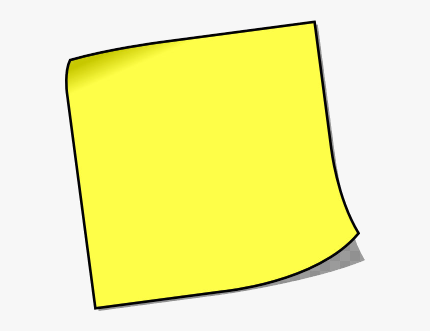 Note Post-it Sticky Notes Paper Clip Art Transparent - Sticky Note Clip Art, HD Png Download, Free Download