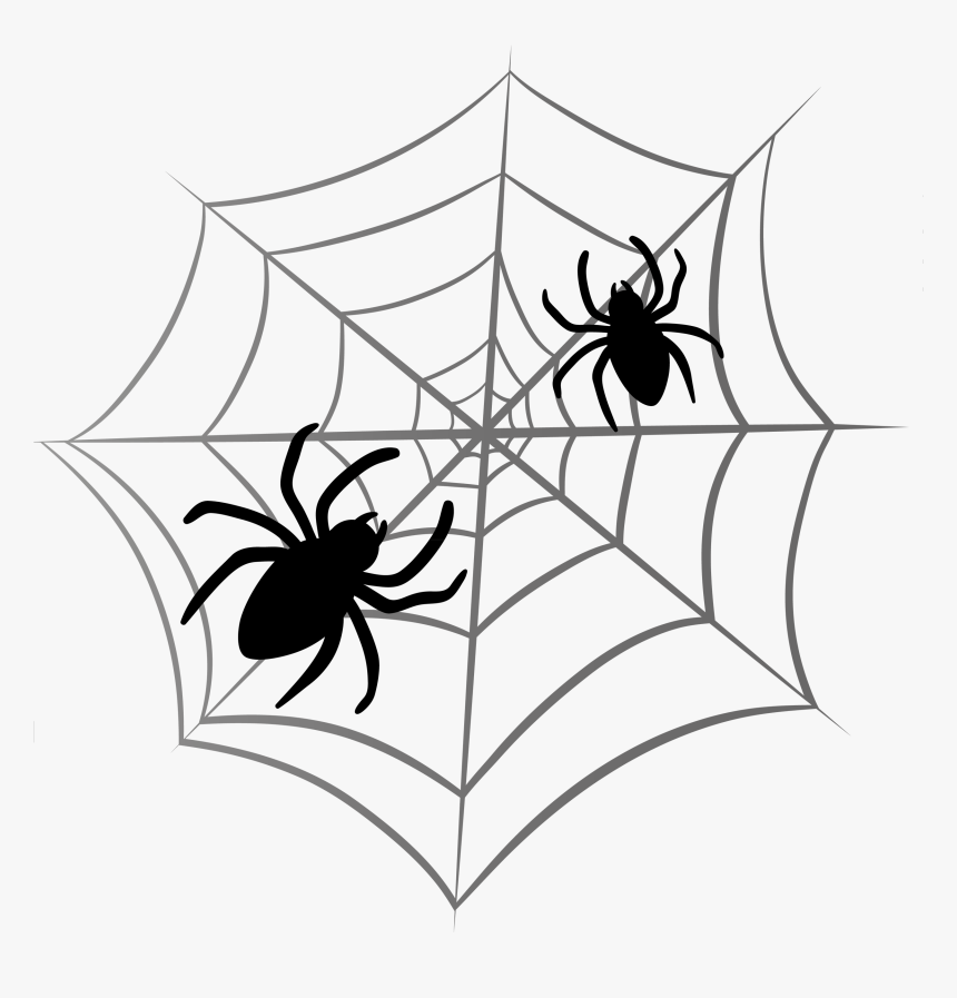 Spider Web Halloween Clip Art - Spider Web Tattoo Simple, HD Png Download, Free Download