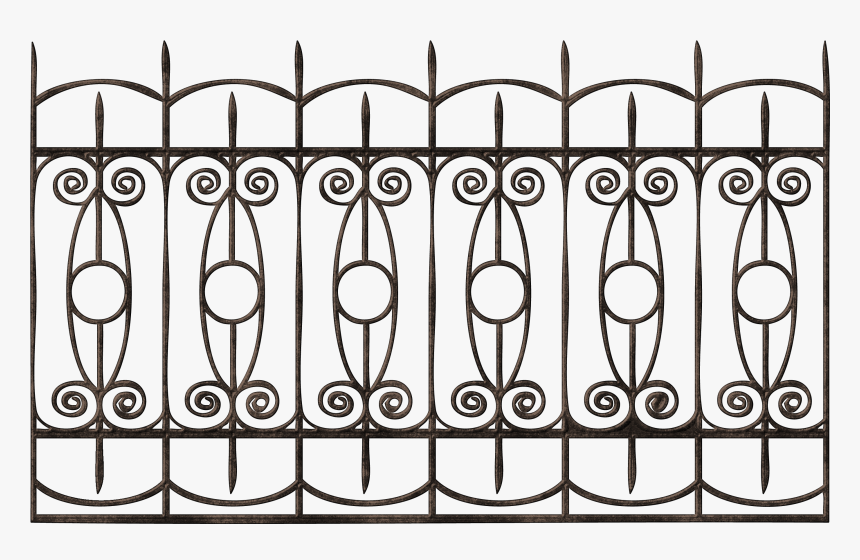 Fancy Wrought Iron Gate Fence Clipart Digital Download SVG PNG JPG PDF Cut  Files