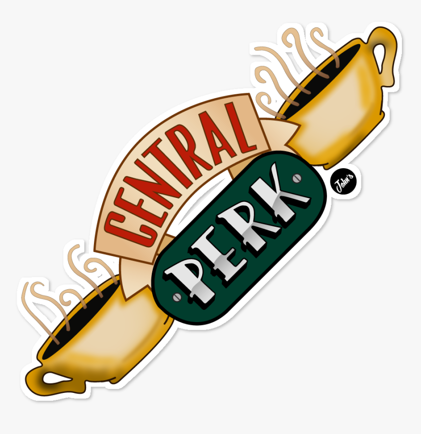 Central Perk Sticker Wall Decal Paper Clipart - Transparent Central Perk Logo, HD Png Download, Free Download