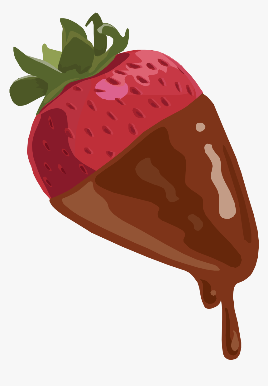 Strawberry Dipped In Chocolate Clip Arts - Chocolate Covered Strawberries Transparent Background, HD Png Download, Free Download