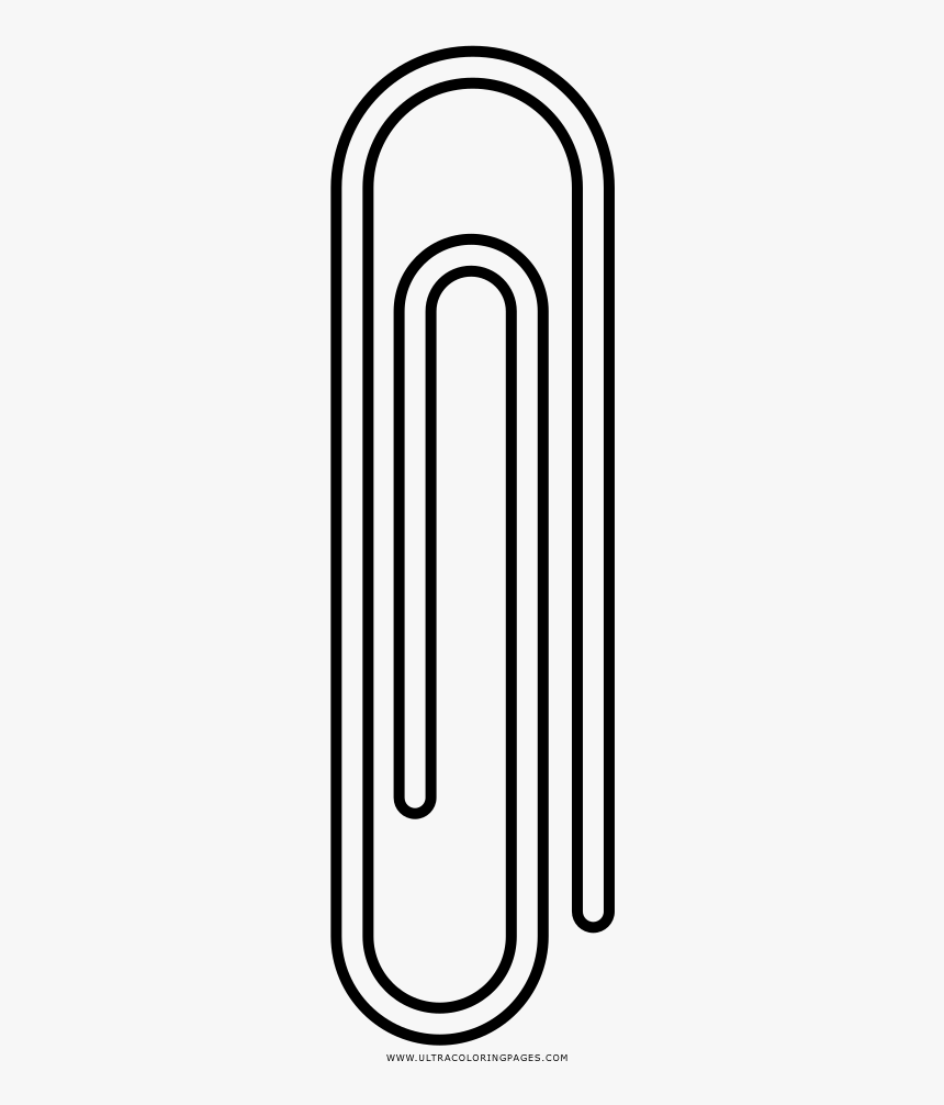 Paper Clip Coloring Page, HD Png Download, Free Download