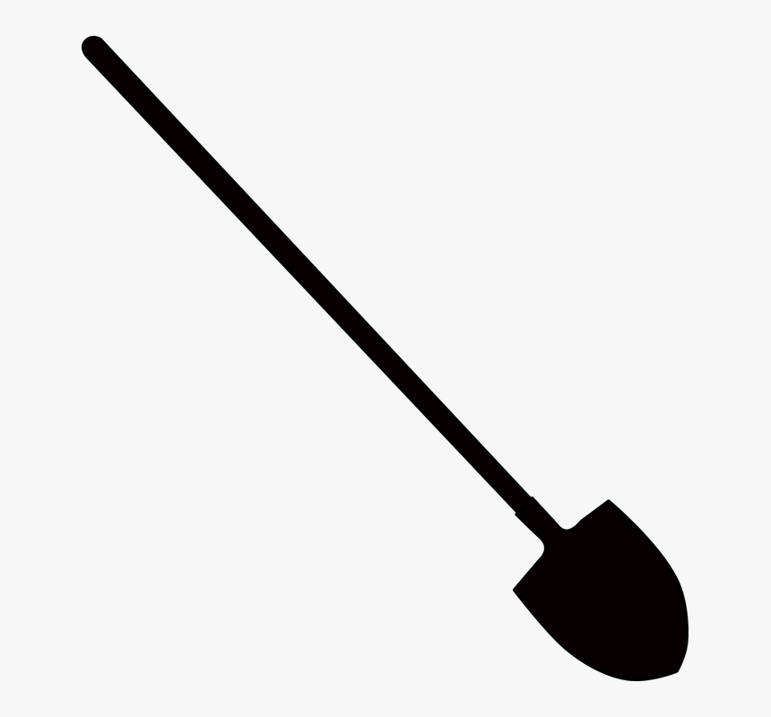 Pala, Herramienta, Jardinería, Trabajo, Equipo, Jardín - Silhouette Of A Shovel, HD Png Download, Free Download