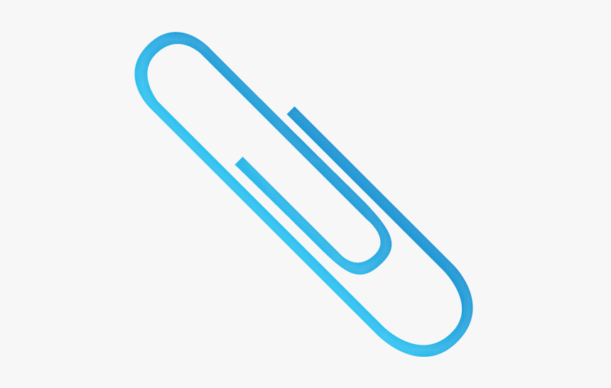 Blue Paper Clip Clipart, HD Png Download, Free Download