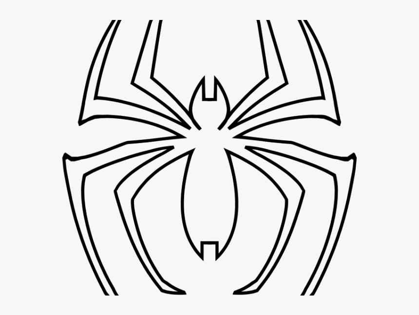 Spiderman Logo Coloring Pages, HD Png Download, Free Download