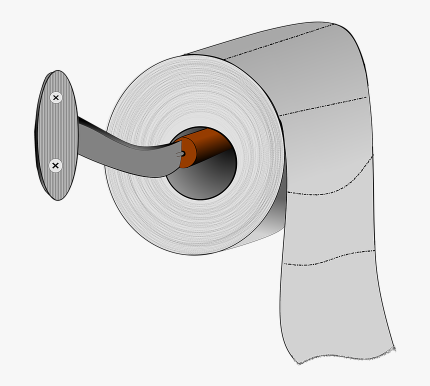 Toilet Paper, Clip Art, Toilet Roll, Toilet Roll Holder - Toilet Paper The Right Way, HD Png Download, Free Download
