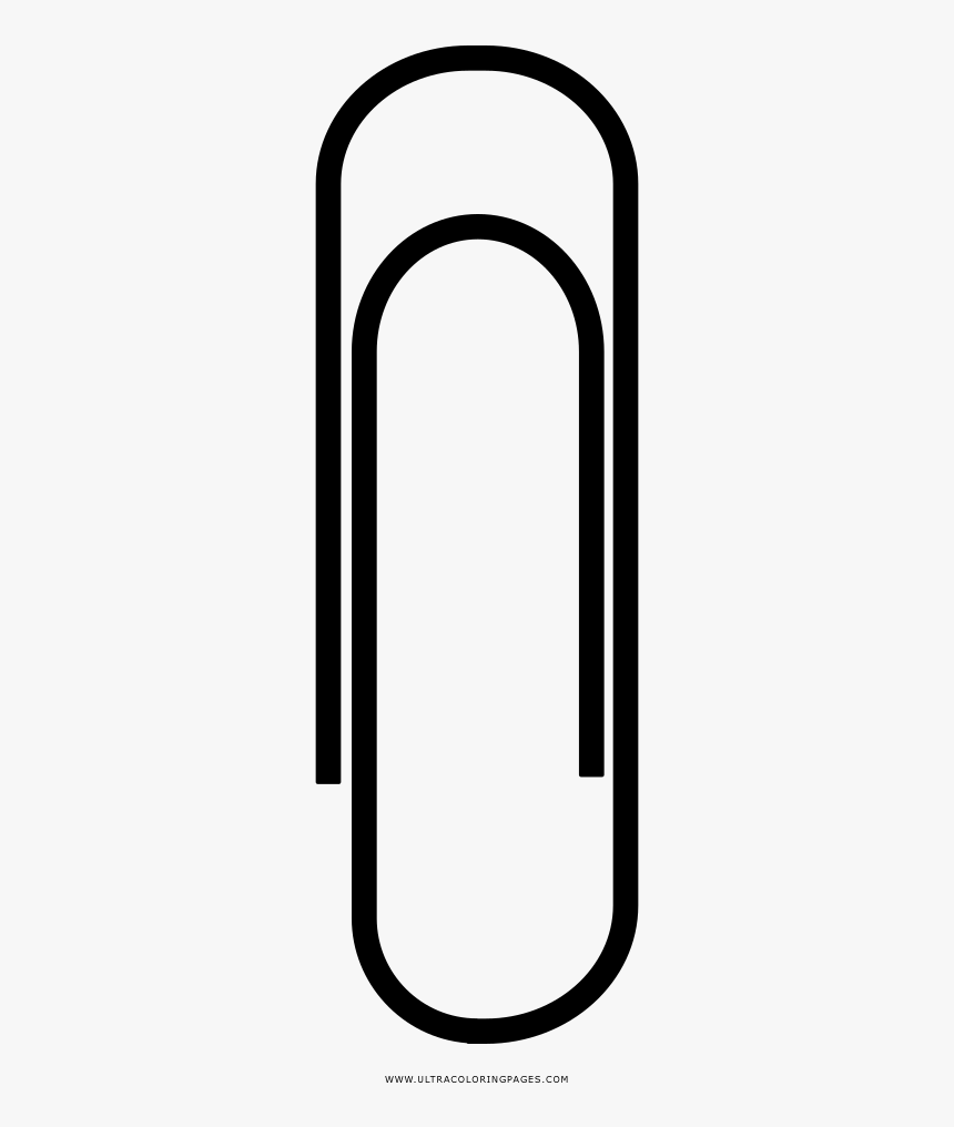 Paper Clip Coloring Page - Paper Clip Png, Transparent Png, Free Download