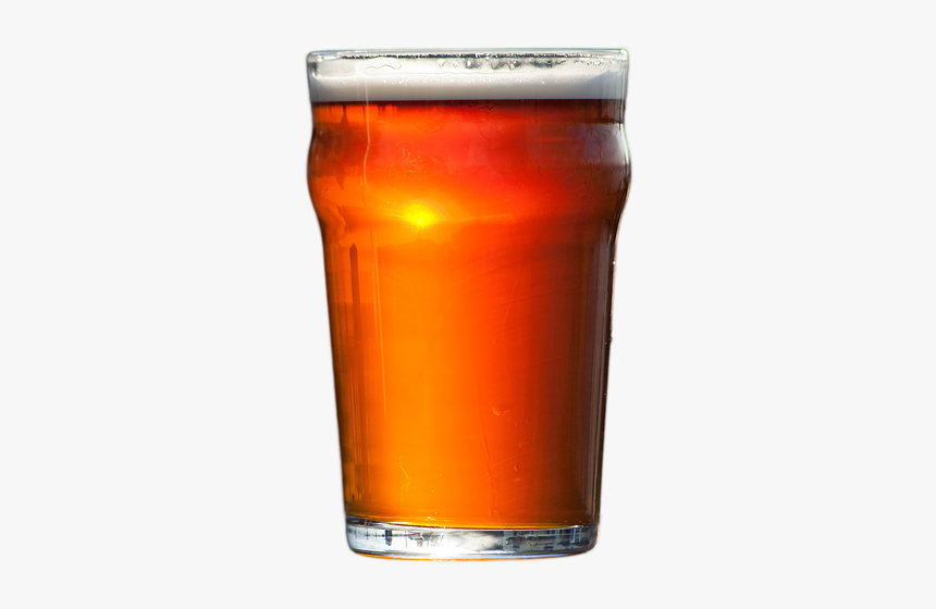 Beer, Drink, Alcohol, Red, Amber, Glass, Png - Pint Of Beer Transparent, Png Download, Free Download