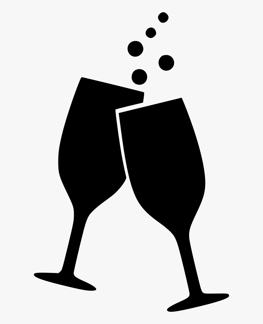 Drink Wine Glasses Splash Alcohol Cheers Beverage - Wine Glasses Cheers Svg, HD Png Download, Free Download