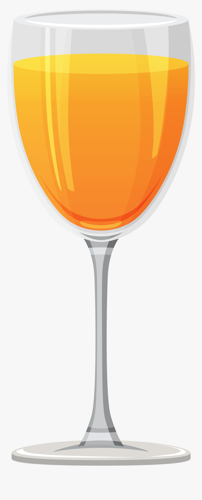 Orange Juice In A Wine Glass, HD Png Download, Free Download