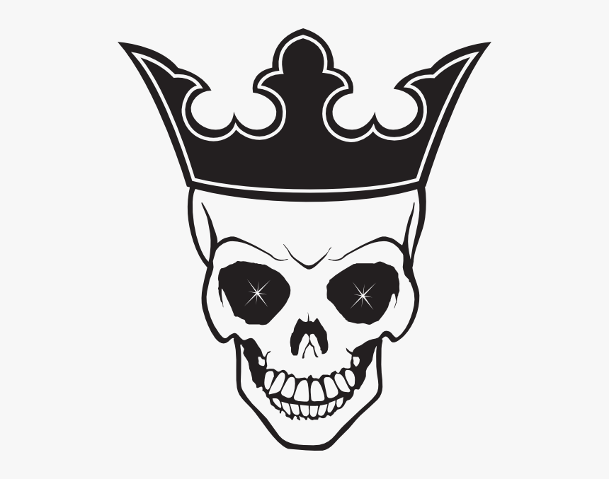 Skull with Crown  Tattoo inspired illustration Poster for Sale by Gerhanj   Redbubble