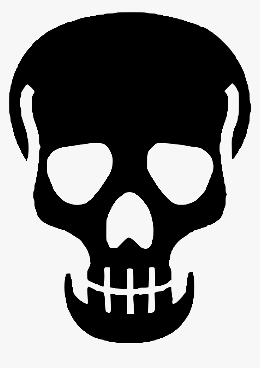 Skull Vector Black Png, Transparent Png, Free Download