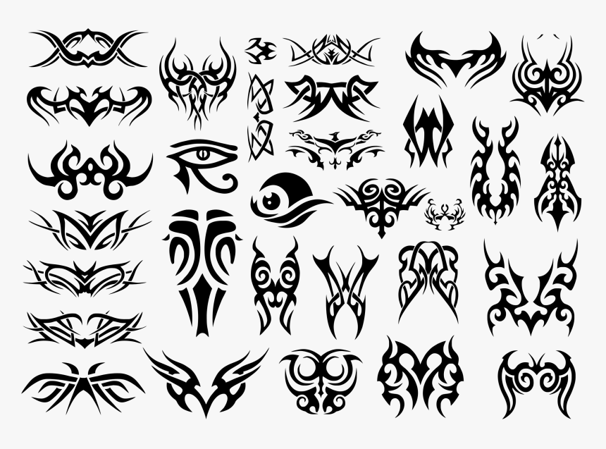 Transparent Tribal Skull Png - Tribal Tattoo Free Png, Png Download, Free Download