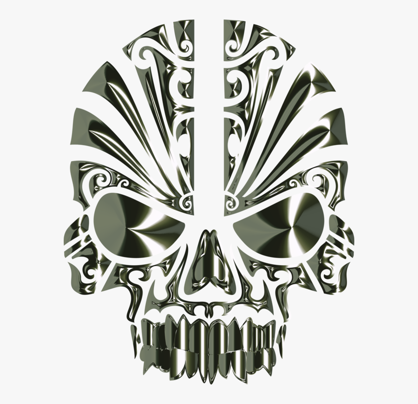 Tribal Skull Silhouette, HD Png Download, Free Download