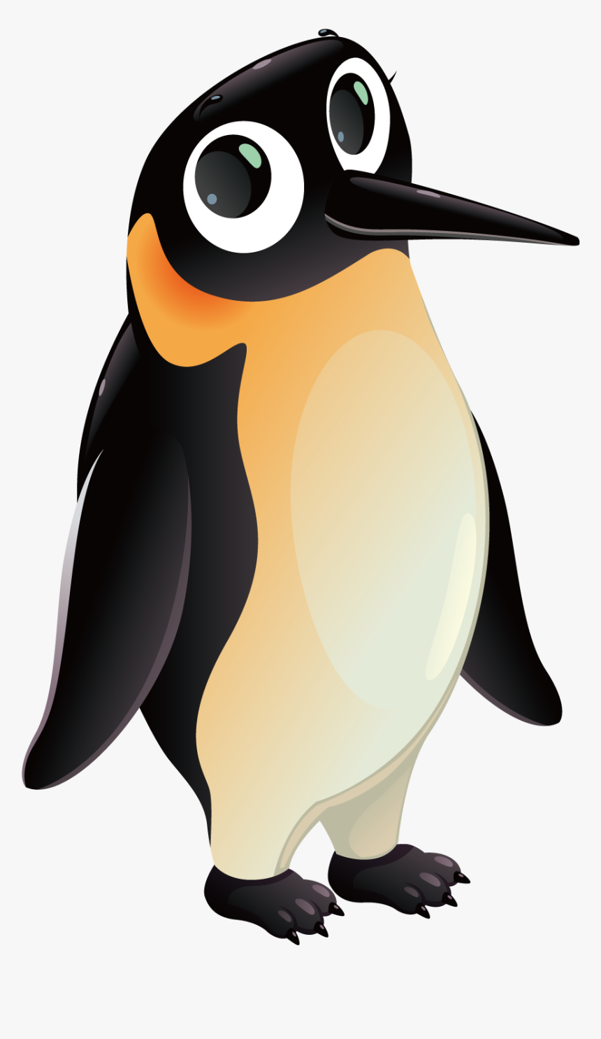 Penguin Polar Bear Vector Graphics North Pole - Cartoon Animals In North Pole, HD Png Download, Free Download