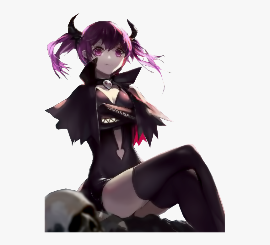Anime Demon Girl Art Hd Png Download Kindpng - cute anime demon girl roblox