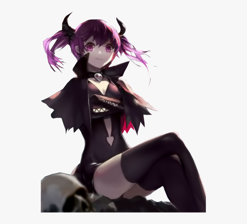 Anime Demon Girl Art, HD Png Download, Free Download