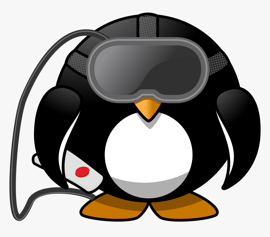 Virtual Reality Penguin Clip Arts - Cartoon Penguin No Background, HD Png Download, Free Download