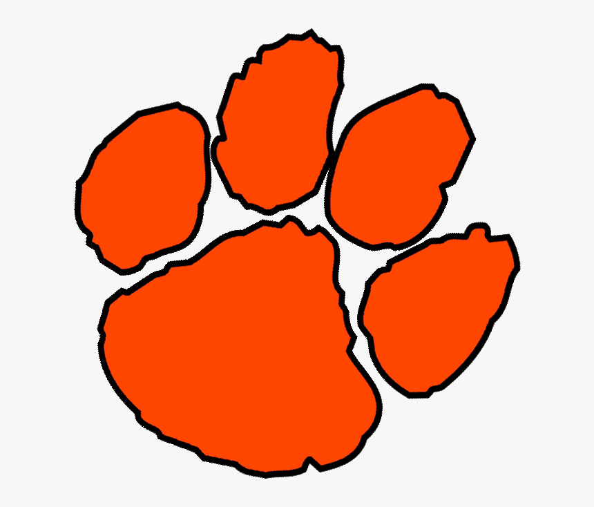 Clip Art Clemson Paw Print HD Png Download Kindpng