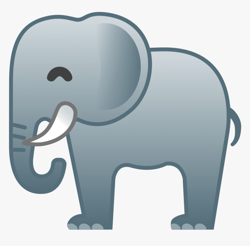 Happy Elephant Emoji, HD Png Download, Free Download