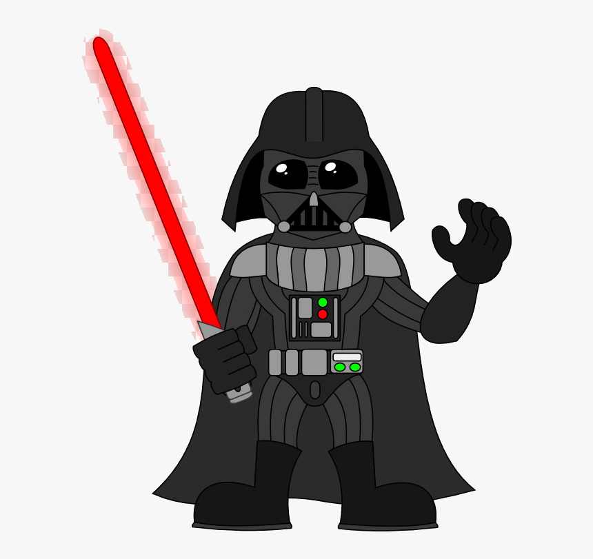 Darth Vader Drawing Cartoon Illustration Transparent, HD Png Download, Free Download