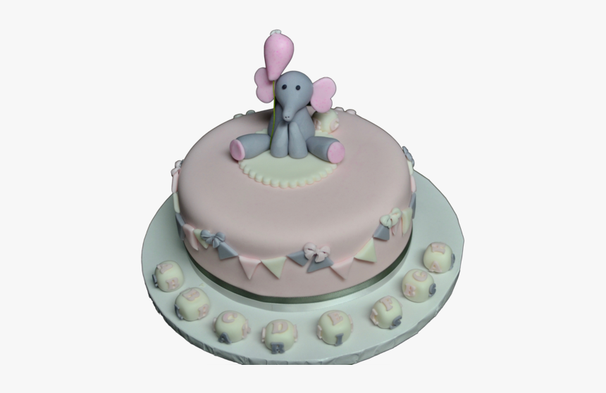 Carrot Baby Shower Cake, It"s A Girl, With Grey And, HD Png Download, Free Download