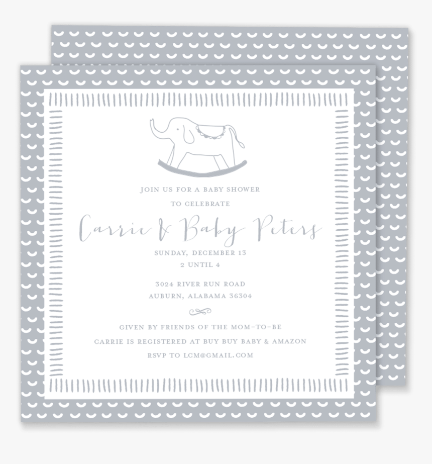 Baby Shower Elephant Png, Transparent Png, Free Download