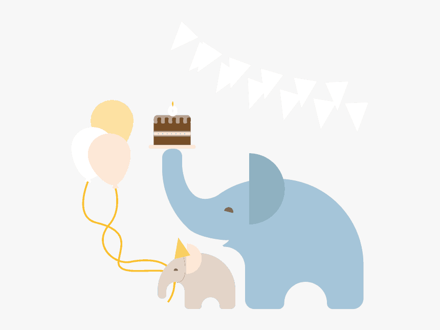 Baby Shower Elephant Png, Transparent Png, Free Download