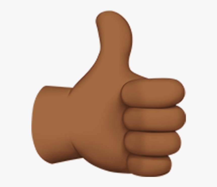 Thumbs Up Emoji Dark Skin , Png Download, Transparent Png, Free Download