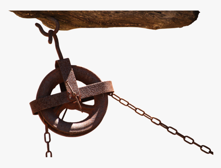 Role, Deflection Pulley, Elevator, Chain, Hook, Rust, HD Png Download, Free Download